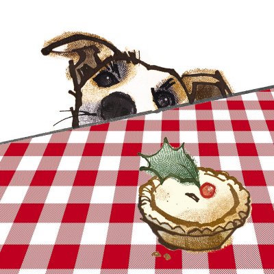 Mince Pie Eyes Personalised Christmas Card