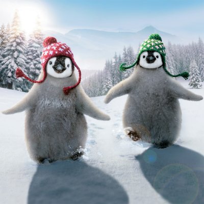 Snow Fun Personalised Christmas Card