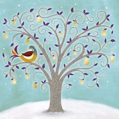 On the First Day of Christmas Personalised Christmas Card
