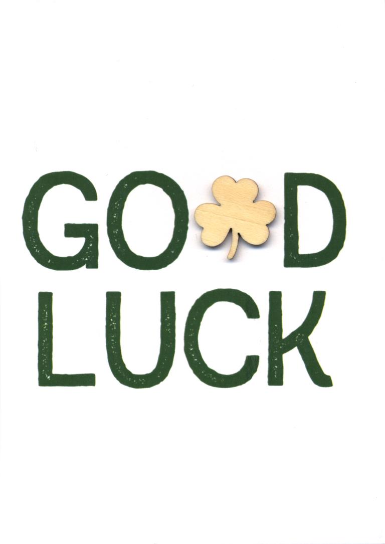 Clover Good Luck Card