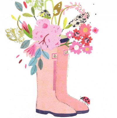 Wendy Wellingtons Greeting Card