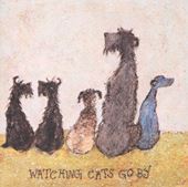 Watching Cats Go By Greeting Card