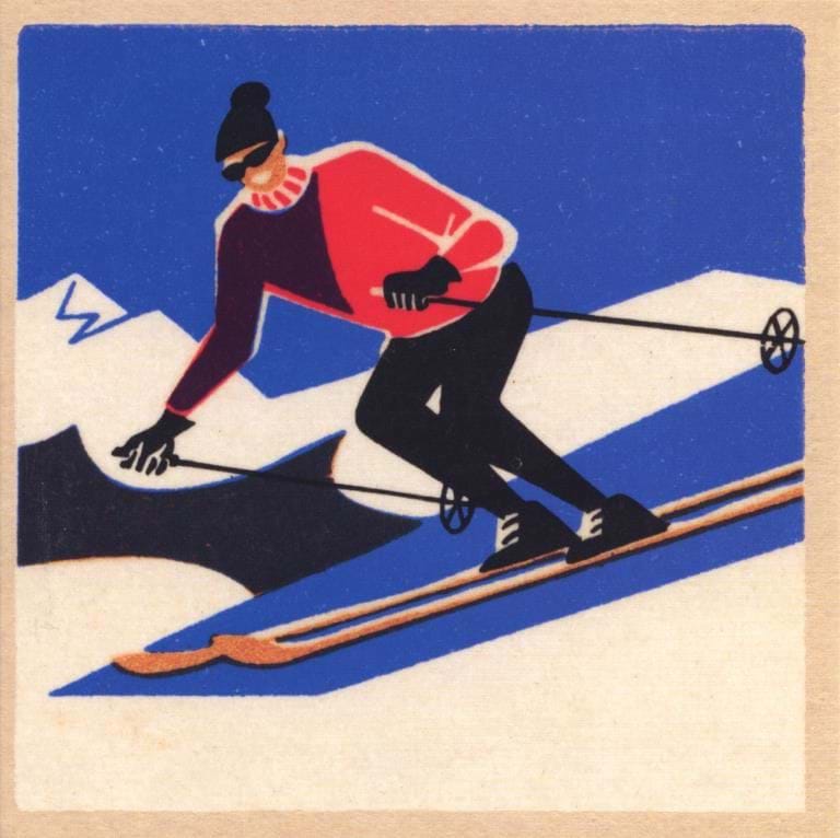 Hitting the Slopes Christmas Card