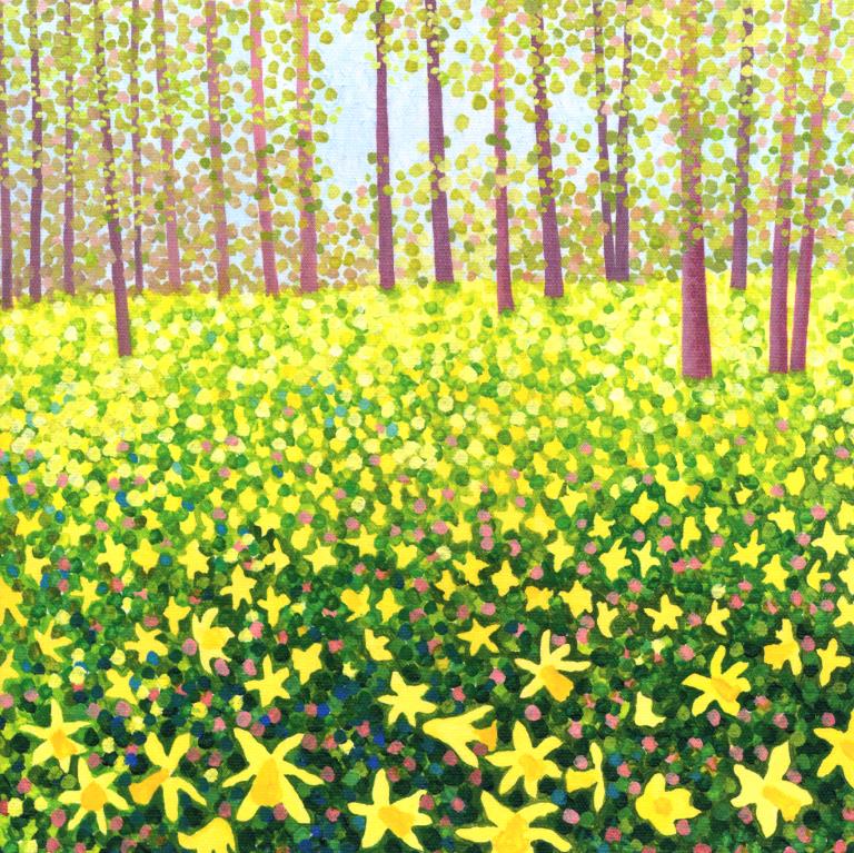 Woodland Daffodils Greeting Card