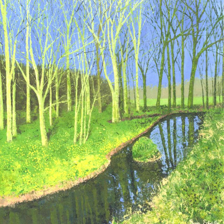 By the Stream Greeting Card