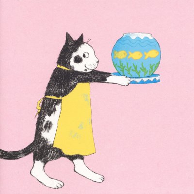 Fishbowl Cake Greeting Card