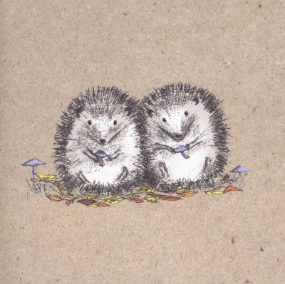 Cute Hedgehogs Greeting Card