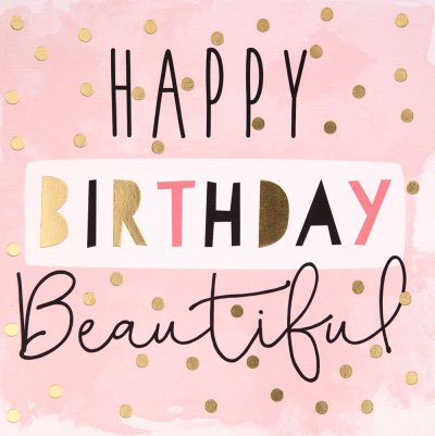 Beautiful Dots Birthday Card