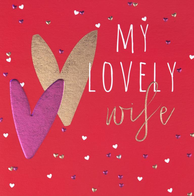 Lovely Wife Valentine's Day Card