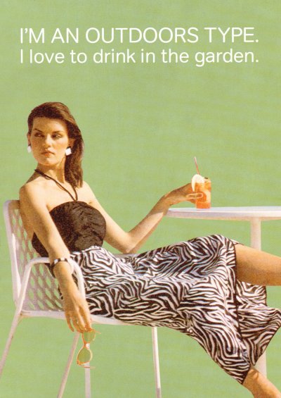 Outdoors Type Greeting Card