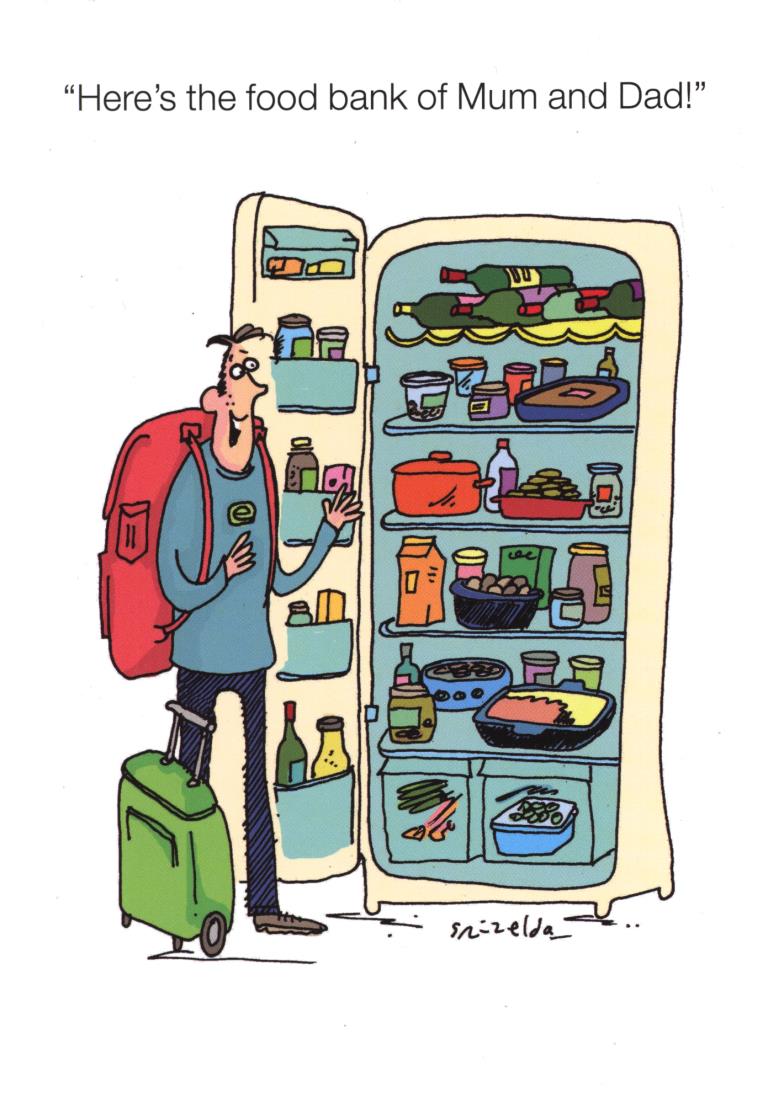 Food Bank of Mum and Dad Greeting Card