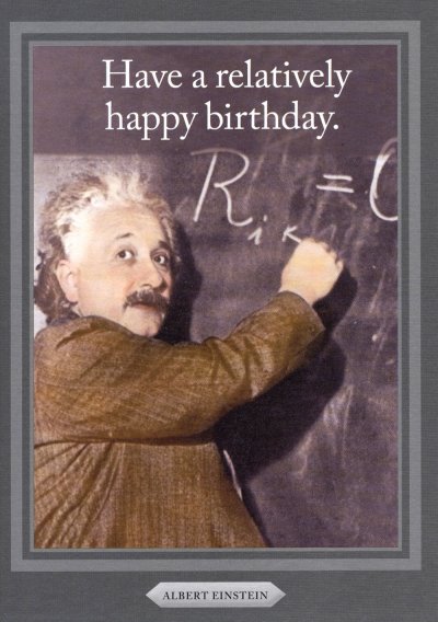 Albert Einstein Birthday Card
