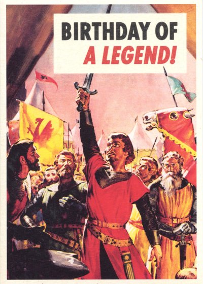 Legend Birthday Card