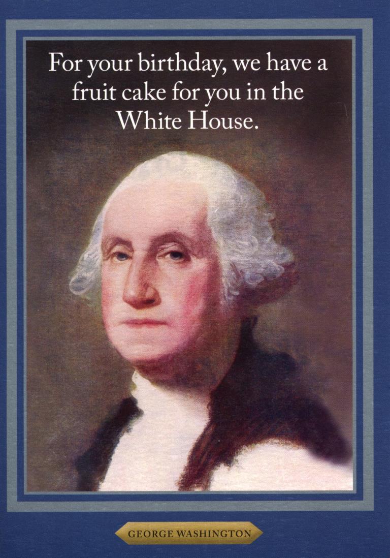George Washington Birthday Card