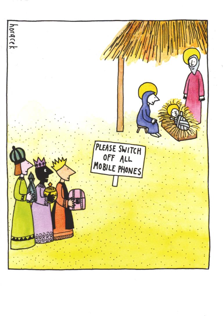Mobile Phones Christmas Card