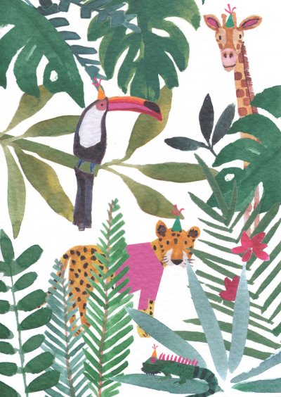 In the Jungle Birthday Card
