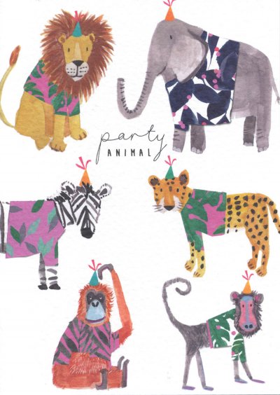 Wild Animals Birthday Card