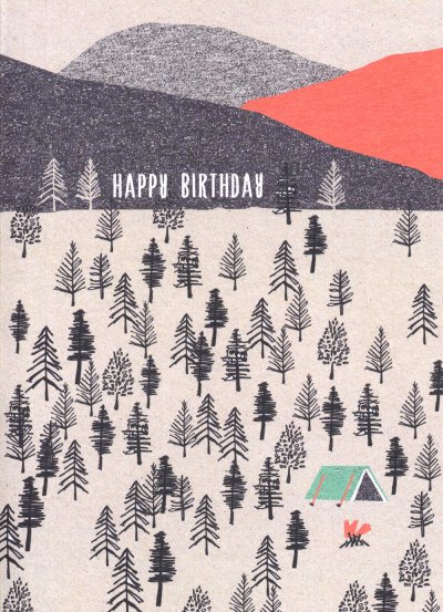 Camping Birthday Card