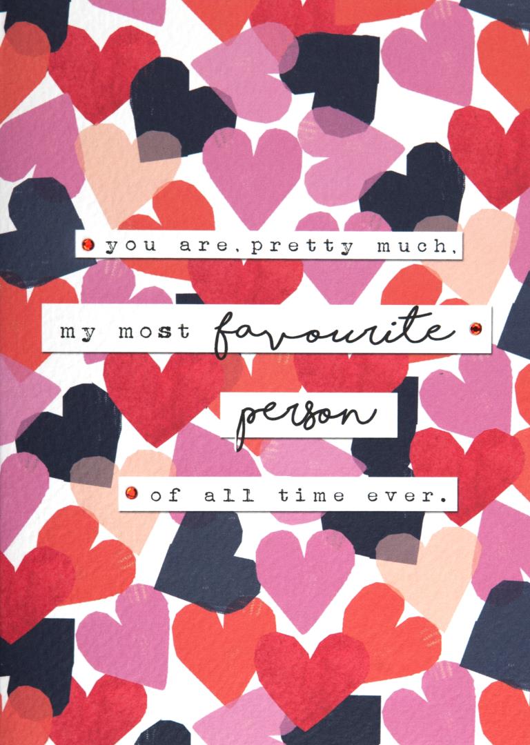 Favourite Person Valentine's Day Card