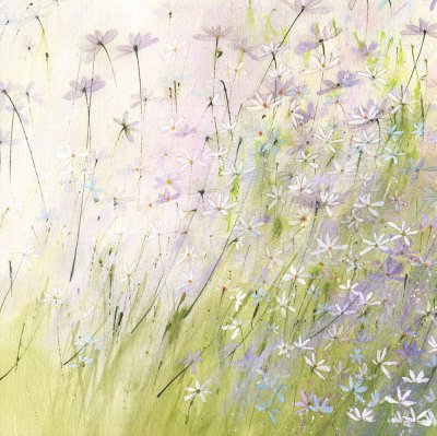White Daisies Greeting Card