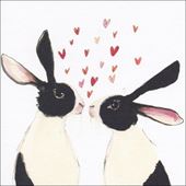 Honey Bunnies Greeting Card