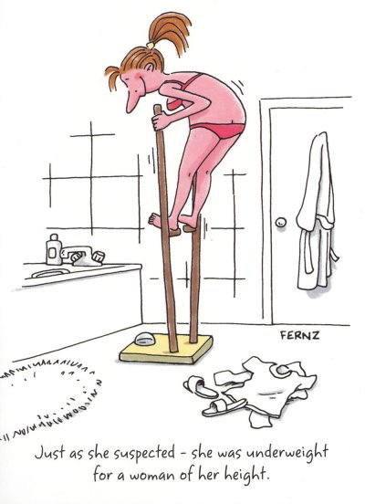 Underweight Birthday Card