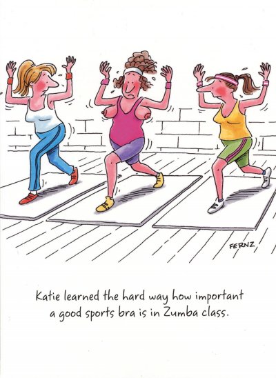 Sports Bra Birthday Card
