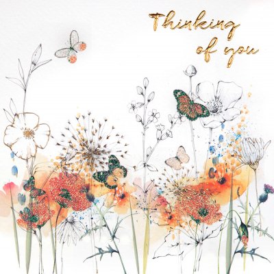 Floral Thinking of You Card
