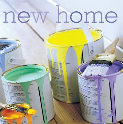 Paint Buckets New Home Card