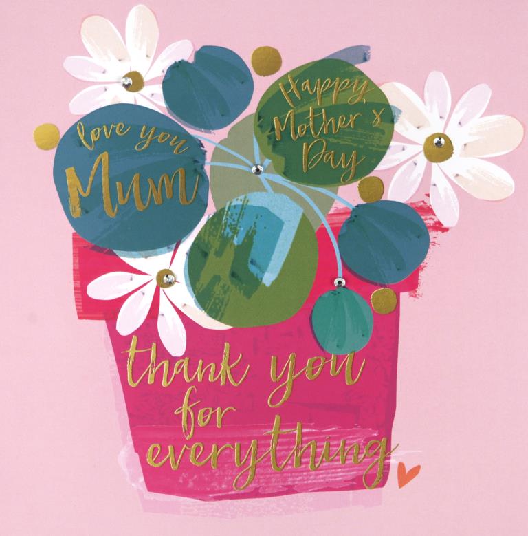 Flower Pot Mother's Day Card