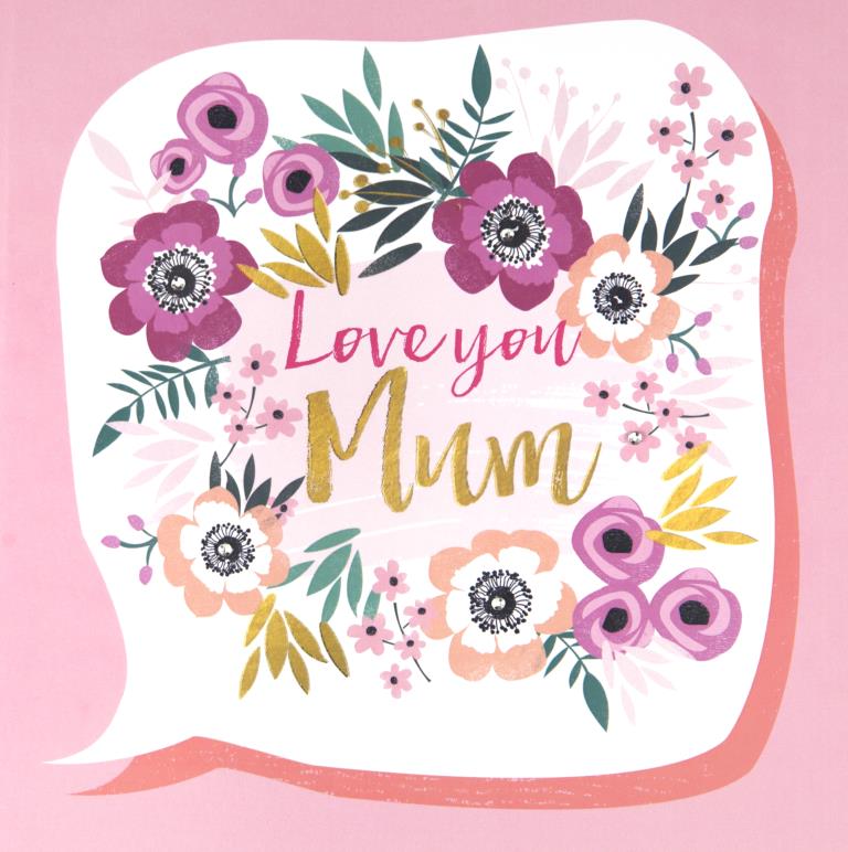 Floral Extra Large Mother's Day Card