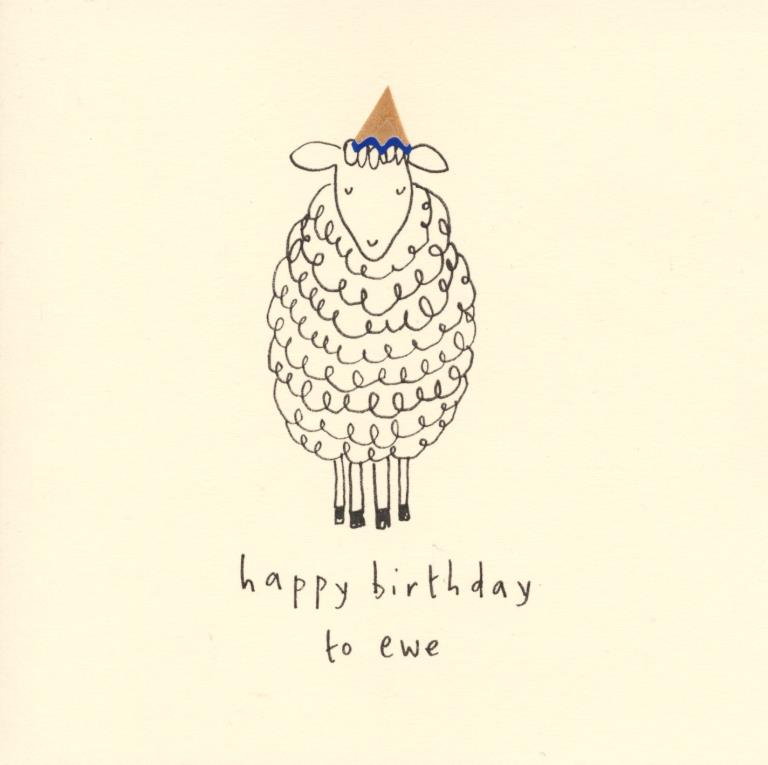 To Ewe Birthday Card