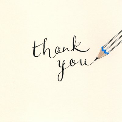 Pencil Thank you Card