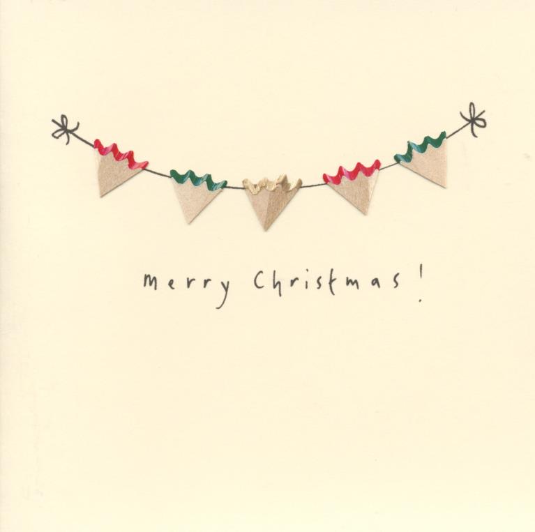 Bunting Christmas Card