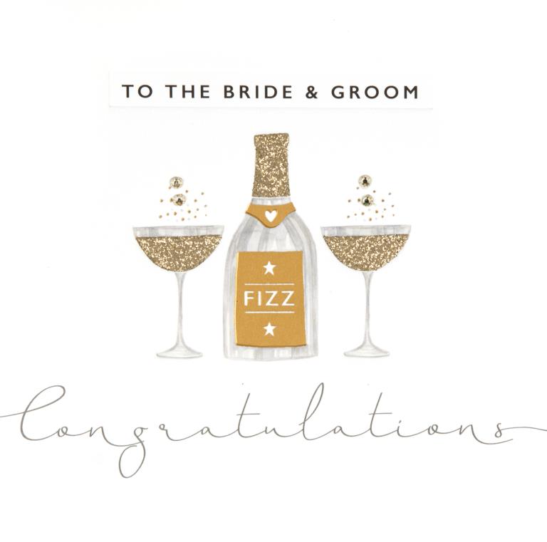 Bride and Groom Wedding Card