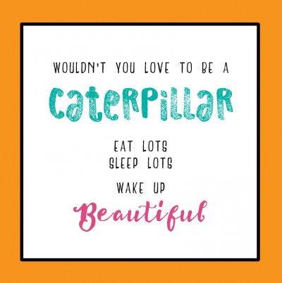 Caterpillar Birthday Card