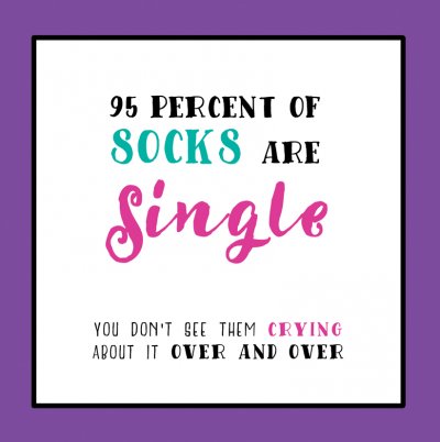 Single Socks Birthday Card