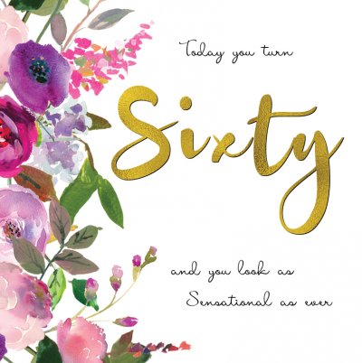 Sensational 60th Birthday Card