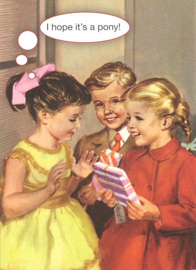 Pony Greeting Card