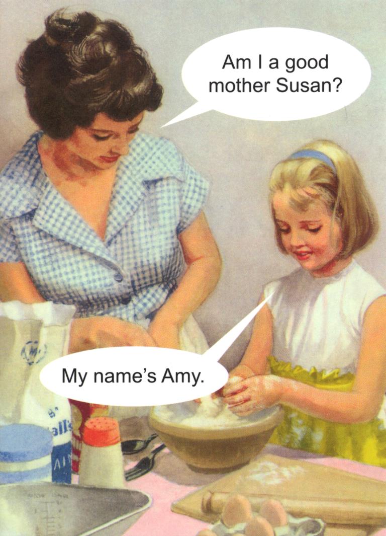 Bad Mother Greeting Card