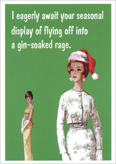 Gin Soaked Christmas Card