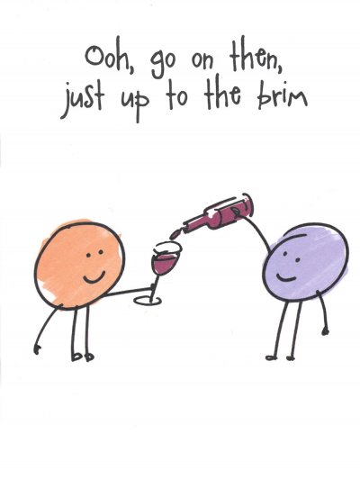 Up to the Brim Greeting Card
