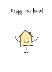 Happy House New Home Card