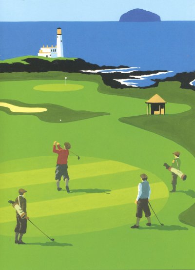 Golf at Turnberry Greeting Card
