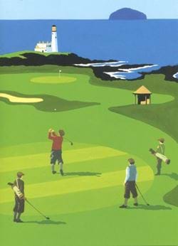 Golf at Turnberry Greeting Card