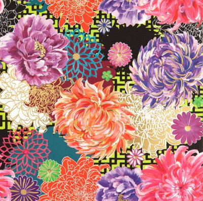 Asian Floral Greeting Card