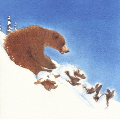 Snow Bears Sledging Christmas Pack (8)