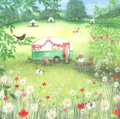 Caravan Greeting Card