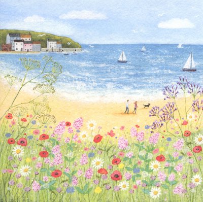 Beach View Greeting Card