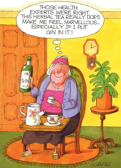 Herbal Tea Greeting Card